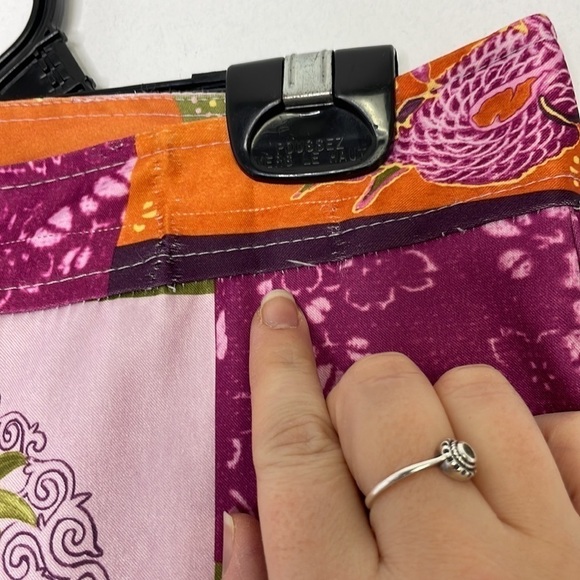 𝅺vintage made in USA patchwork oriental high waisted pants - Picture 4 of 10